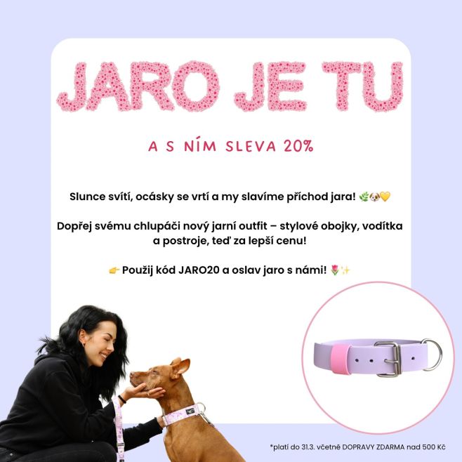 Hurááá konečně krásně🌸😍 Pojďme jaro přivítat spolu😎 Do konce března nejen, že ušetříš 20%, ale ještě můžeš mít dopravu...